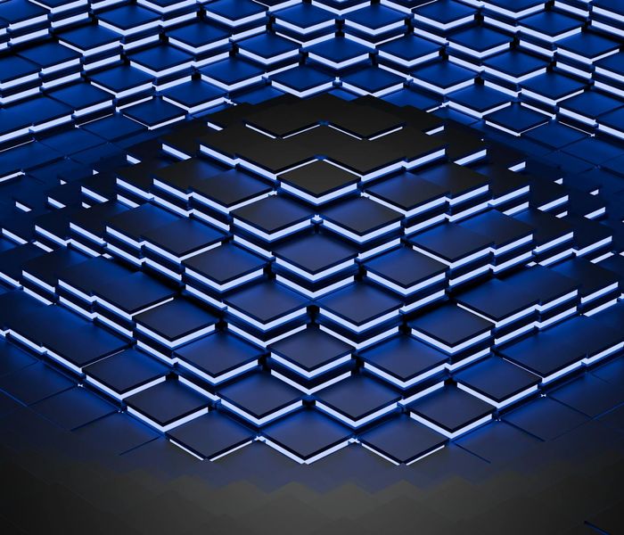 Abstract geometric pattern showing interconnected nodes