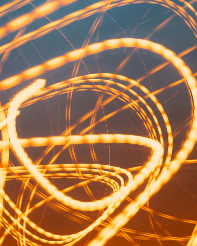 Abstract glowing lines representing focus and digital balance